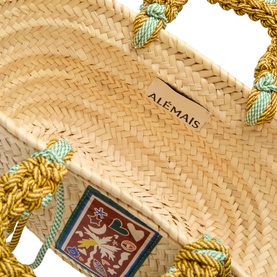 Macrame Mini Basket Tote Bag
