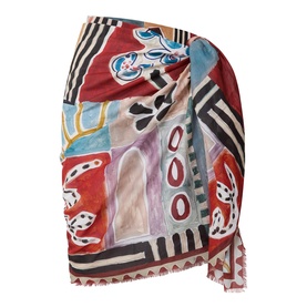 Michelle Silk Fringe Scarf