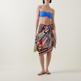 Michelle Silk Fringe Scarf