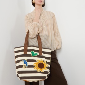 Marco Striped Tote Bag