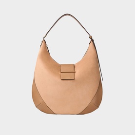 Bar Medium Suede Hobo Bag