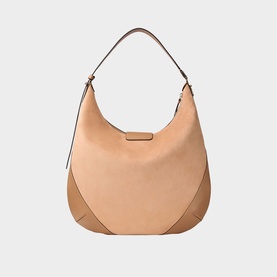 Bar Medium Suede Hobo Bag