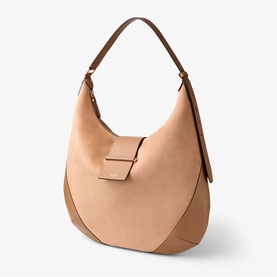 Bar Medium Suede Hobo Bag
