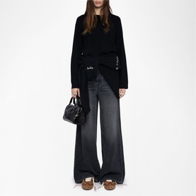 Cara Elbow Patch Knitted Sweater