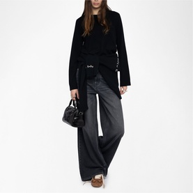 Cara Elbow Patch Knitted Sweater