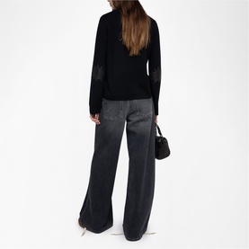 Cara Elbow Patch Knitted Sweater