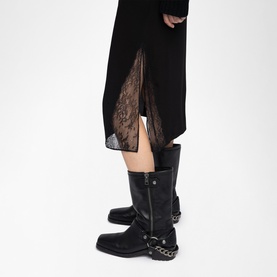 Jayla Lace Trim Skirt