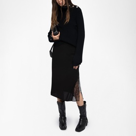 Jayla Lace Trim Skirt