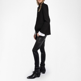 Verysa Rhinestone Logo Blazer