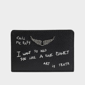 Wings Pass Graffiti Card Holder