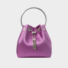 Bon Bon Satin Bucket Bag