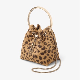 Bon Bon Leopard Bucket Bag