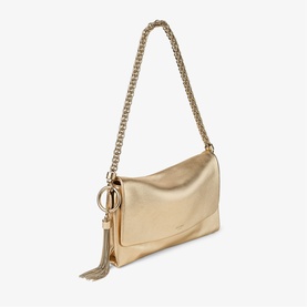 Callie Metallic Flap Shoulder Bag