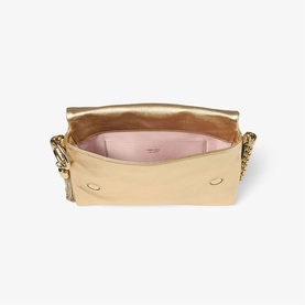 Callie Metallic Flap Shoulder Bag