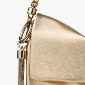Callie Metallic Flap Shoulder Bag