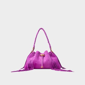 Cinch Fringe Medium Shoulder Bag