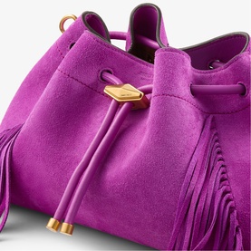 Cinch Fringe Medium Shoulder Bag