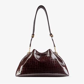 Cinch Croc-Embossed Medium Crossbody Bag