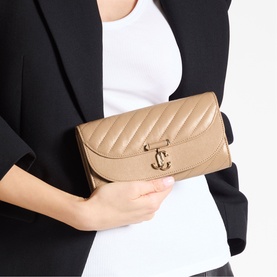 Curve Quilted Chain Wallet