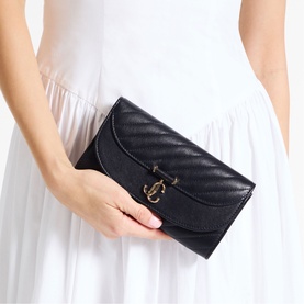 Curve Quilted Chain Wallet