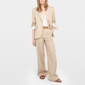 Vavy Pinstripe Single-Breasted Blazer