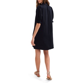 Candice Scallop Mini Shirt Dress