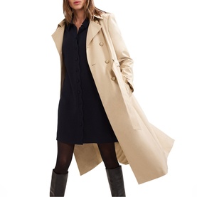 Candice Scallop Mini Shirt Dress
