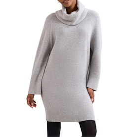 Dahlie Roll Turtleneck Knitted Dress