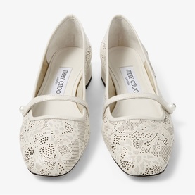 Elisa Perforated Lace Ballet Flats
