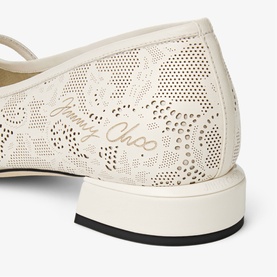 Elisa Perforated Lace Ballet Flats