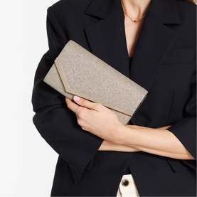 Emmie Soft Glitter Clutch