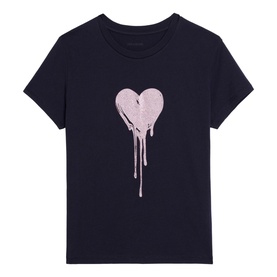 Walk Rhinestone Heart T-Shirt