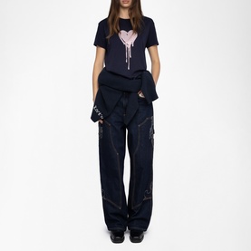 Walk Rhinestone Heart T-Shirt