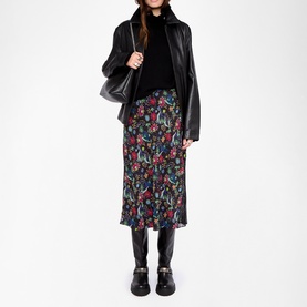 Jayla Floral Flared Skirt