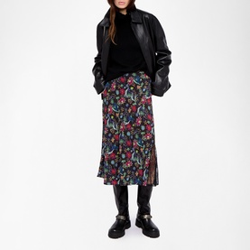 Jayla Floral Flared Skirt