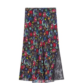 Jayla Floral Flared Skirt
