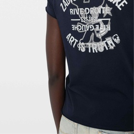 Henley Crest Logo T-shirt