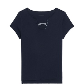 Henley Crest Logo T-shirt