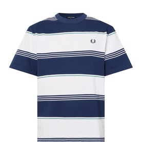Striped Laurel Wreath Logo T-Shirt