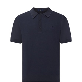 Tonic Waffle Laurel Logo Knitted Polo Shirt