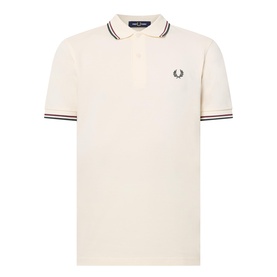 Twin Tipped Laurel Wreath Logo Polo Shirt