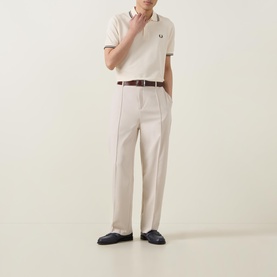 Twin Tipped Laurel Wreath Logo Polo Shirt