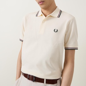 Twin Tipped Laurel Wreath Logo Polo Shirt