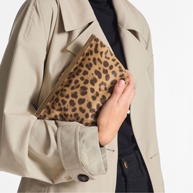 Ganache Leopard Clutch
