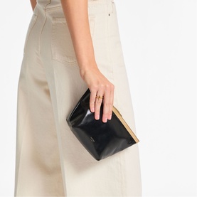 Ganache Leather Clutch