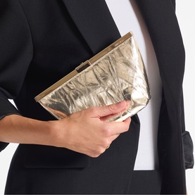 Ganache Metallic Clutch