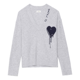 Mikyz Heart V-Neck Sweater