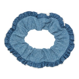 Denim Hair Scrunchie