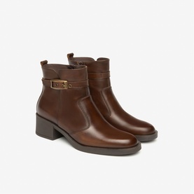 Delavato Leather Ankle Boots