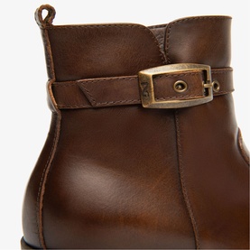 Delavato Leather Ankle Boots